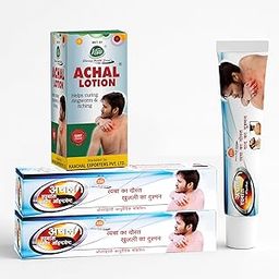 Achal Advance Skin Ayurvedic Ointment (2 x 75g) & Achal Lotion (30ml) – Ayurvedic Skin Care Combo for Itching, Fungal Infections, Rashes & Redness | For All Skin Types-image-9