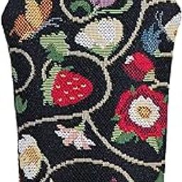 Tapestry Glasses Case for Women Eyeglass Case with Garden Flower and Creatures, Jacobean Dream, One Size-image-39