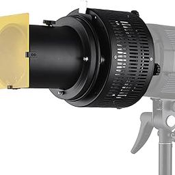 Ubervia Spotlight，Metal Bowens Mount Focusing Snoot Reflector Flash Diffuser for Photography Artistic Effect-image-23