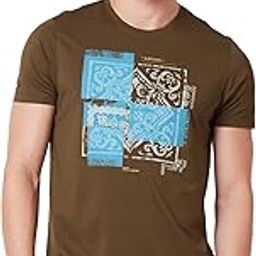 Round Neck Half Sleeves Green T-Shirt for Men-12