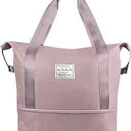 Nylon 41 Cms Imported Foldable Travel Duffle Bag for Women, Expandable Lightweight Waterproof Carry Weekender Overnight Luggage Bag-image-36