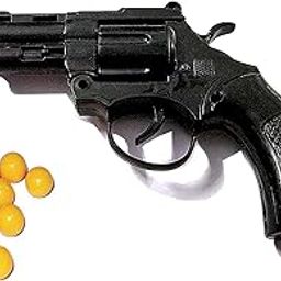 Shivsoft Plastic Mini Toy Gun with 8 Rounds Barrel(for Age 8-12) and 40 Pieces 6mm BB Bullets (Multicolour) - Set of 2-9