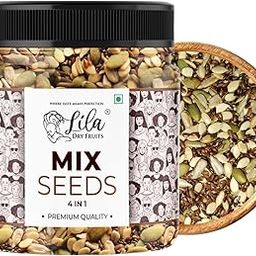 LILA DRY FRUITS 4 in1 Superseed Mix 500 Gms - Mixture of Chia, Pumpkin, Sunflower and Flax Seeds | Immunity combo for Weight Loss | Mix Seeds for Eating | Snacks for Dieting | Perfect for Gifting-image-72