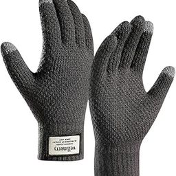 Winter Gloves for Women and Men TouchScreen Finger Hand Glovoes | Soft Acrylic Wool Fleece Thermal Warm Winter Gloves for Driving Girls Boys-image-63