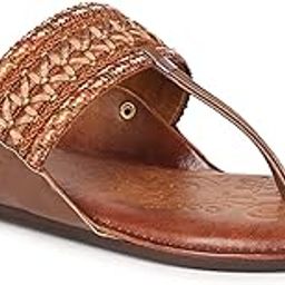 Kolhapuri Chappal for Women Stylish, Flat Fashion Sandals & Ethnic Slippers for Girls-image-15