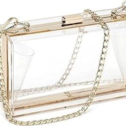 Women Cute Transparent Clear See Through Box Clutch Acrylic Handbag Cross-Body Purse Bag Cross Body Purse For Women & Girl-11