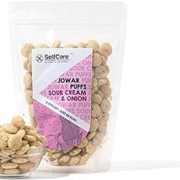 SelfCare By Suman Agarwal Jowar Puff - Sour Cream & Onion Pack of 1 75g | Gluten Free - Aids Digestion - Heart Healthy - Diabetes Friendly | Savoury - Snacks - Namkeen - Grocery | Mid Day - Tea time |-image-51
