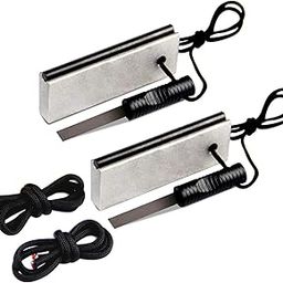 AOFAR Magnesium Fire Starter (2-Pack) Waterproof Fire Steel Pouch for Camping, Hiking, Hunting, Backpacking,Outdoor Survival fire Striker kit-picture-27