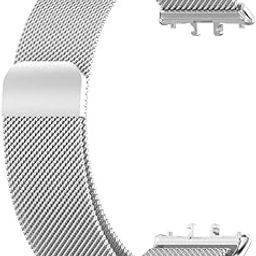 T TECLUSIVE Luxury Metal Magnetic Strap Band Compatible for Galaxy Fit 3 | Adjustable Magnetic Loop Band Chain for Galaxy Watch Fit 3-11