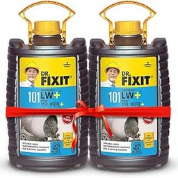 DR. FIXIT PIDIPROOF LW+, 5 litre, Cement Tonic, Integral Liquid Waterproofing Compound for Concrete and Plaster, Reduces Shrinkage Crack Development(200ml for 1 Cement Bag) pack of 2-image-67