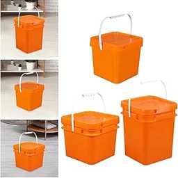 THE STYLE SUTRA Square Bucket Heavy Duty for Car Washing Home Improvement Household Cleaning 5L 20x20x18.6cm-15