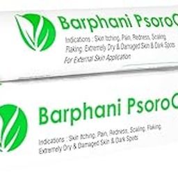 Barphani PsoroClear Ointment - Natural Best Herbal Ayurvedic Psoriasis Cream for Body & Scalp Itching Scaling Flaking Redness - Best for Dry Itchy Skin, Severely Damaged Skin, 80g (Pack of 4)-image-62