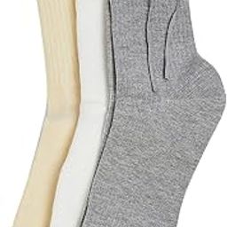 Women Ribbed Calf Length Socks with Bow - Pack of 3 (Multicolour_FS)-25