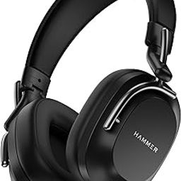 HAMMER Bash Pro 33 dB Hybrid ANC Over Ear Wireless Headphones, 4 Mics for Clear Calling, Charge 10mins = 300mins playtime, 40mm Driver, Transparency Mode, 37Hrs Playtime, Super soft Cushion, 5.3 Black-14