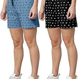 Women's Regular Shorts | Ultra-Soft Fabric | Elastic Waistband for Comfort | Trendy Design for Casual Nightwear| Pack of 1-image-62