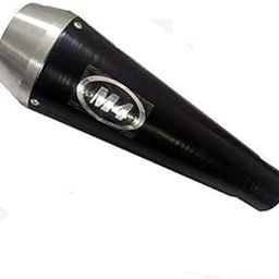TOROSSO M4 Silencer for All Type of Scooty and Bike (Black Silver)-17