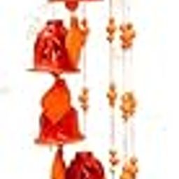 Himavat Handcrafted Wind Chime – Terracotta Hanging Wind Bell for Home, Balcony, Garden & Patio – Rustic Boho Décor – Soothing Melodic Sound – Handmade Eco-Friendly (8 Bell - Colour)-image-69