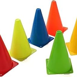 Addiction Training Marker Cones, 6-12 inch, Multicolour, Pack of 6 (9 Inch)-image-39