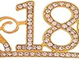 Crystals Embellished 18 designed Tiara Gold Plated Hair Accessory Alloy for Women & Girls-image-48