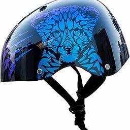 STREETJAM Kids Cycle Helmet Wild Riderz Open Face Helmet with Colour Shifting Technology, Hard Outer Shell, EPS Inner Comfort case, Adjustable Strap & Dial(5-8 Years, Black(Red, Pruple, Blue))-image-7