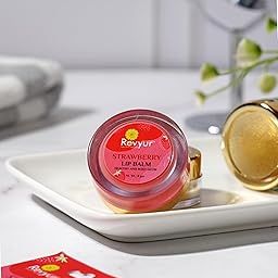 Revyur's Lip Balm, 8g, Glossy and Nourishing Formula (8 Grms, Strawberry)-44