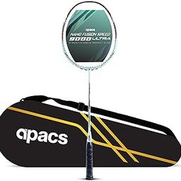 Apacs Nano Fusion Speed 9000 Ultra | 5U 33 LBS | Pro-Level Hi-Modulus Carbon Fibre | Speed Racket | Badminton Racket with Full Cover (Blue)-20