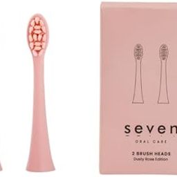 Seven Oral Care SuperBrush Replacement Heads – Durable,Long-Lasting Brush Heads with Soft Bristles for Effective Cleaning, Compatible with SuperBrush Models for Daily Oral Hygiene - Dusty Rose-image-82