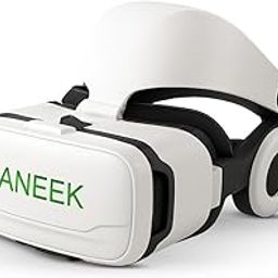 ANEEK VR Headset for Mobile Phones | 3D Virtual Reality Glasses with HD Aspherical Lenses & 110° View | Fits Android & iOS Smartphones (4.7"–6.53") | Lightweight, Soft Padding, Adjustable Straps-image-1