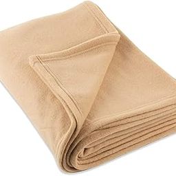 Maysha All Season Plain Polar Fleece Double Bed Blanket 240TC Warm Soft & Comfortable for Winter/AC Room/Hotel/Donation/Travelling (Blue/L*B(90 * 90) INCH (Beige)-image-62