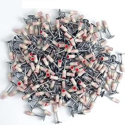 Hebrew Pack of 100 Nails for Manual Steel Nail Gun Tool with Storage Box 7.3mm Round nail wall fastening tool for Cement Concrete Wall,Wood,Ceiling,Steel Nail Wall Fixing Tool Rivet-image-1