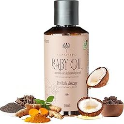 Saptaveda Baby Oil | 100% Ayurvedic & Natural | 160ml | Advanced Patented Formula for Newborns, Infants & Kids (0-8 Years) | Deep Moisturizing, Eczema Relief & Cradle Cap | Safe for All Skin Types-30