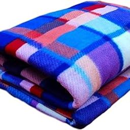 MORADO® Woolen Fabric 200 TC Checkered Pattern Single Bed Quilt Cover/Duvet Cover/Rajai Cover/Blanket Cover for Winters (60X90 Inches, Purple)-image-25