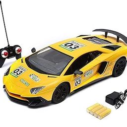 WizToy Italian Sports Remote Control Car (3 Months Warranty) with High Speed, LED Light & USB Charging RC Car Toy for Kids Boys & Girls of 3-10 Years Age-4