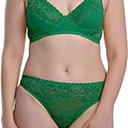 Soft Cotton Blend Bra Panty Set for Women, Non-Padded, Non-Wired, Seamed, Floral Print, Full Coverage, Lingerie Set, Multi-Color, Cup-B, See Main Image to Know How Many Sets You Will Get-picture-6