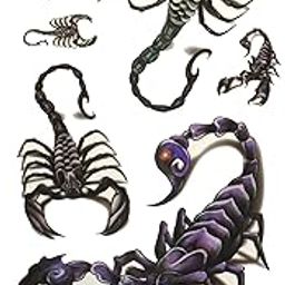 S.A.V.I 3D Temporary Tattoo Peacock Design Size 10.5x6cm - 1pc. (391), Black, 4 g-image-28