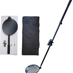 LR Decor E-Shop Under Car Inspection Mirror Rectangle for Home Use Home Inspector Car Repair V2 Diameter 20cm-26