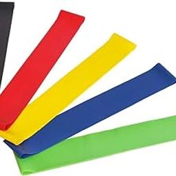 DFF Rubber Band Workout Loops - 5pcs Latex Yoga Gym Strength Training Bands | Resistance Band Set for Fitness, Stretching, and Physical Therapy-image-5