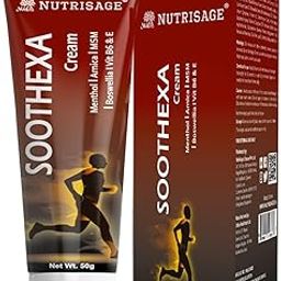 Nutrisage Soothexa Muscle & Joint Relief Cream - Fast-Acting Comfort for Sore Joints & Muscles - Extra Strength Formula with MSM,Glucosamine,Arnica- 50gm (Pack of 2)-image-70