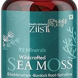 Ziist Wildcrafted Sea Moss Multiminerals | Thyriod Support | Potent Antioxidant | Dietary Supplement, including Bladderwrack | Burdock Root | Spirulina | (90 Capsules)-30
