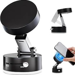 Car Phone Holder, Car Mobile Holder Vacuum Suction Car Phone Mount for Iphone16/15/14/13/12 Car/Mirror/Gym (Black)-14