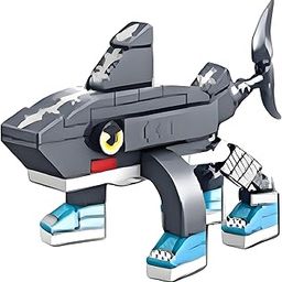Building Block Toy, Shark Themed Creative Assembling Toys for Kids, Unique Collectible for Role Playing and Display Suitable for Creative Game Toy Building-image-54