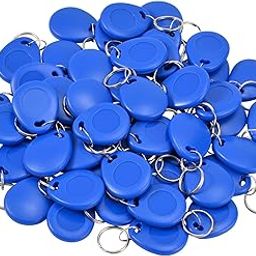 13.56MHz MF IC Key Fobs, ABS Access Control Key Tags for Office Factory Doors 50 Pack-image-2