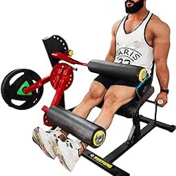 Bodylean Fitness Premium Seated Leg Curl Leg Extension bench with Olympic Holder : Dual-Function Gym Equipment : 280 kg capacity - Ideal for Home/Physiotherapy leg injury cure - knee replacement-picture-10