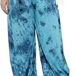 SkyBlue Tiedye Balloon Salwar | Balloon Salwar | Pants for Women | Plus Size XS to 8XL-image-12