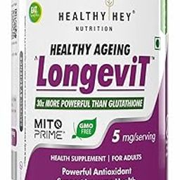 HealthyHey Nutrition LongeviT - MITOPRIME® - Support Skin Health - 30 Vegetable Capsules-27