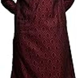 Men's Blended Rayon Jacquard Design Kurta Set (2pcs)-image-82