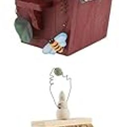 ARTISOUL® 2 Pieces Country Cottages Wood Hanging Birdhouse Condo Crafts Bird House | Yard, Garden & Outdoor Living | Bird & Wildlife Accessories | Birdhouses-image-2