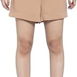 Women's Solid Shorts with Button-picture-18