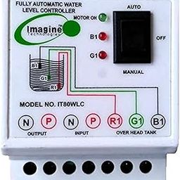 Imagine Technologies Fully Automatic Water Level Controller and Indicator with 3 Sensors (White, IT80WLC)-1