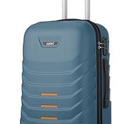 Crescent 8 Wheels 66cm Medium Check-in Trolley Bag Hard Case Polycarbonate 360 Degree Wheeling System Luggage, Travel Bag, Suitcase for Travel, Trolley Bags for Travel, Ink Blue-8